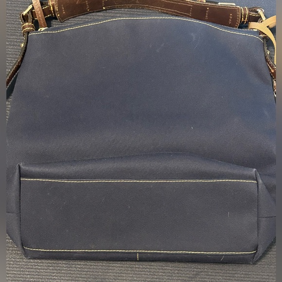 Dooney & Bourke, Co Large Canvas Bag Dark Navy - Picture 8 of 9